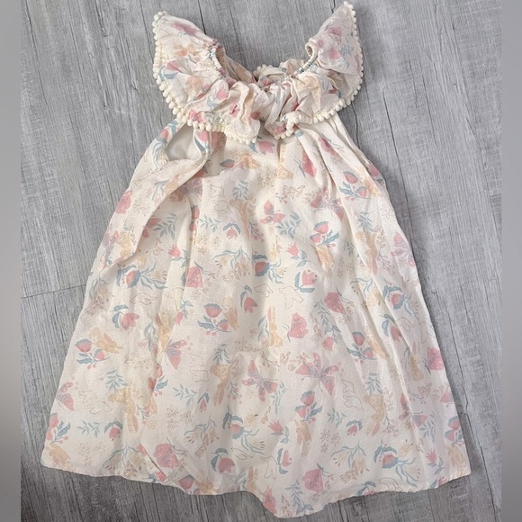 Sleeveless Pretty Pastel Floral Dress - Picture 2 of 6